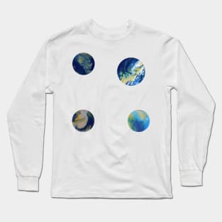 Ebb tile (circles) Long Sleeve T-Shirt